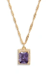 Vidakush The Vixen Pendant Necklace In Purple