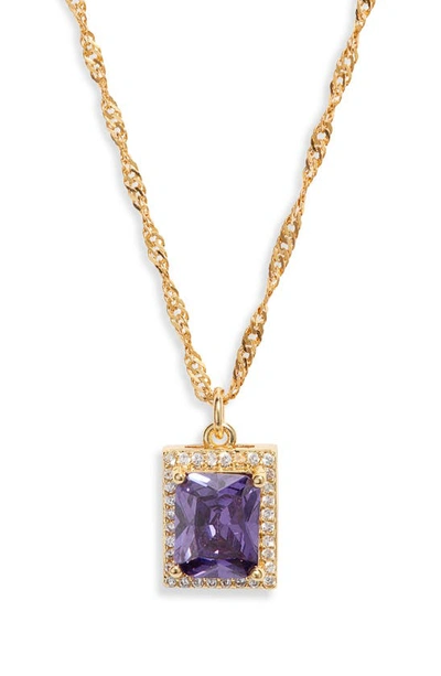 Vidakush The Vixen Pendant Necklace In Purple