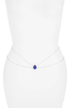 Vidakush Heart Of The Ocean Belly Chain In Blue