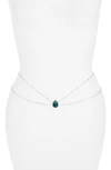 Vidakush Heart Of The Ocean Belly Chain In Green