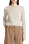 Nordstrom Crewneck Cashmere Sweater In Beige Hummus Heather