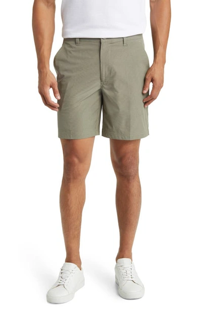 Swannies Ethan Flat Front Golf Shorts In Olive-gray