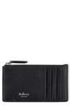 Mulberry Continental Zip Leather Card Holder In Black