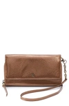 Hobo Rubie Leather Crossbody Bag In Bronze