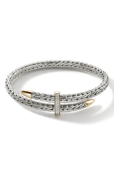 John Hardy Spear Pav Flex Cuff In Silver