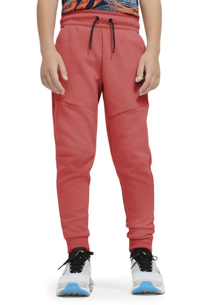 Nike Kids' Tech Fleece Pants In Lobster/black