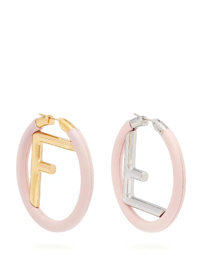 Fendi Logo Leather Hoop Earrings RJC1504 – LuxuryPromise