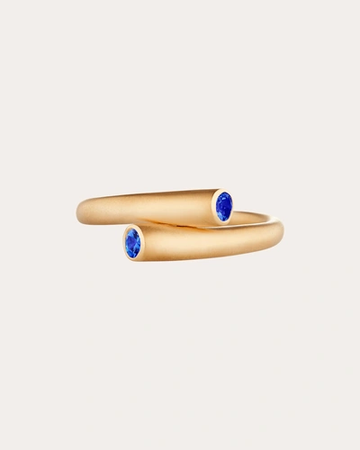 Carelle Women's Whirl Single Sapphire Ring In Blue