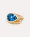 Carelle Women's Large Whirl Ring In Blue