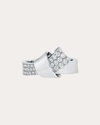 Carelle Women's Knot Diamond Ring In White