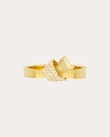 Carelle Women's Mini Knot Pavé Diamond Ring In Gold