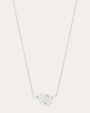 Carelle Women's Mini Knot Pavé Diamond Pendant In White