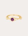 Carelle Women's Stackable Ring In Purple