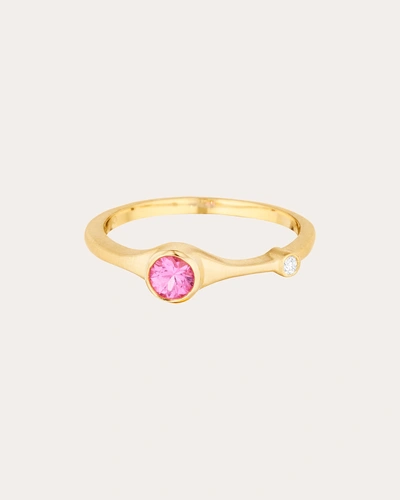 Carelle Women's Sapphire Stackable Ring In Pink