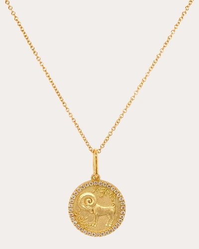 Colette Jewelry Women's Aries Pendant Necklace In Gold