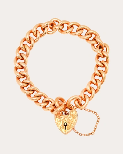 Colette Jewelry Women's Lock Chain Bracelet In Gold