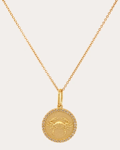 Colette Jewelry Women's Cancer Pendant Necklace In Gold