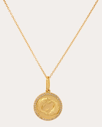 Colette Jewelry Women's Pisces Pendant Necklace In Gold
