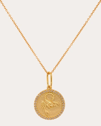 Colette Jewelry Women's Scorpio Pendant Necklace In Gold