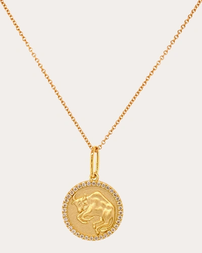 Colette Jewelry Women's Taurus Pendant Necklace In Gold