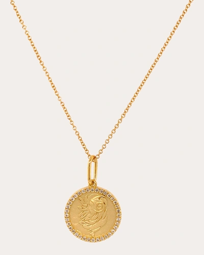 Colette Jewelry Women's Virgo Pendant Necklace In Gold