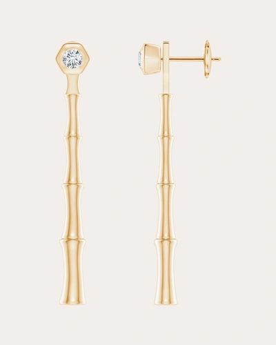 Natori Women's Bamboo 14k Gold Diamond Earrings