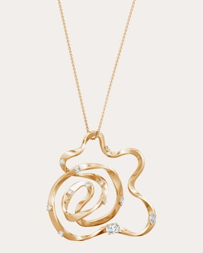 Natori Women's Dispersed Diamond Sakura Necklace In Gold