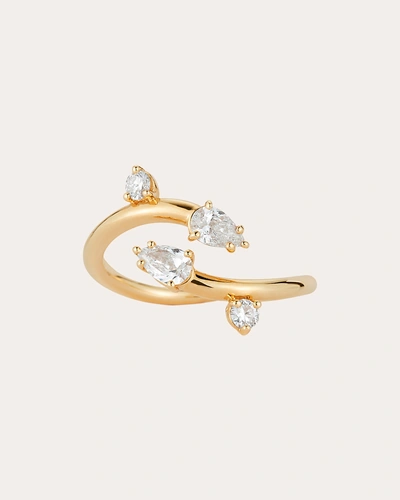 Renna Women's Diamond Wave Study Ring In Gold
