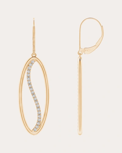 Natori Women's Elliptical Yin-yang Diamond Shangri-la Earrings In Gold