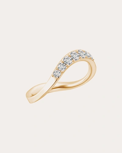 Natori Women's Shangri-la Brushstroke Diamond Stacking Ring In Gold