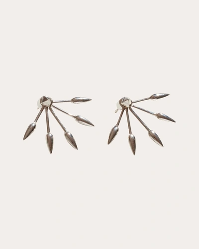 Pamela Love Women's Five Spike Earrings In Silver