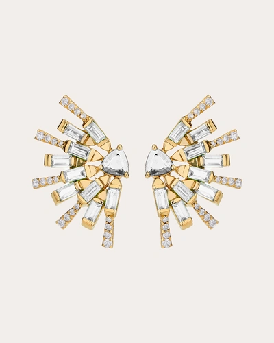 Carol Kauffmann Women's Sunshine Mini Earrings In White