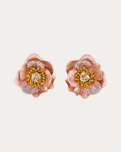 Anabela Chan Women's Blush Bloom Earrings In Pink