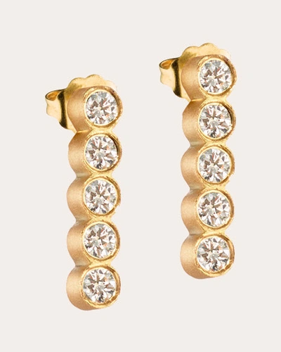 Elizabeth Moore Women's Diamond Circle Of 5ths Drop Earrings In Gold