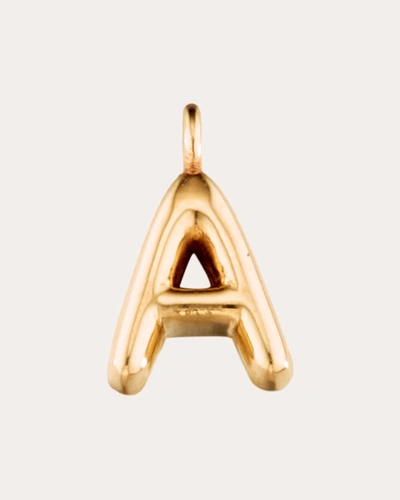 Elizabeth Moore Women's Puffy Initial Charm In Gold