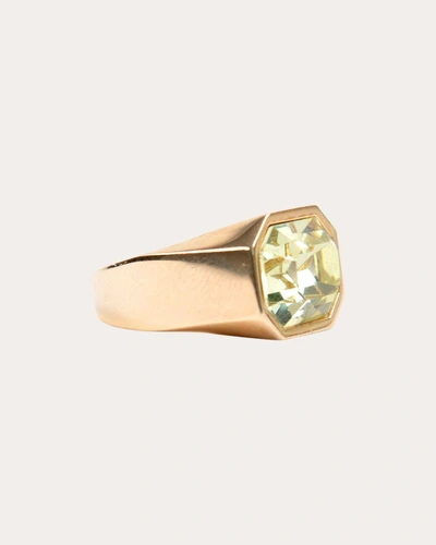 Short & Suite Women's Chunky Gem Ring In Yellow