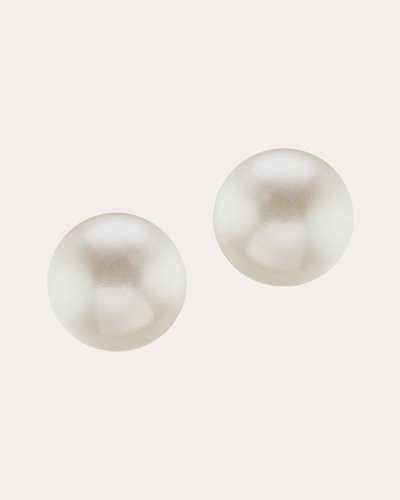 The Gild Women's Everyday Pearl Stud Earrings In White