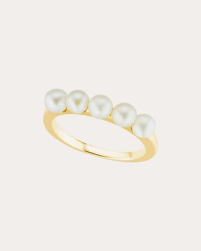 The Gild Women's Multi Pearl Ring In Gold