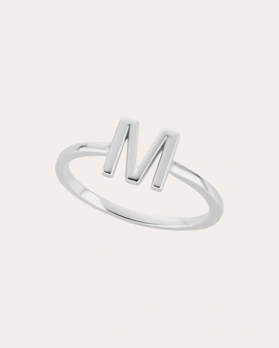The Gild Women's Initial Ring In White