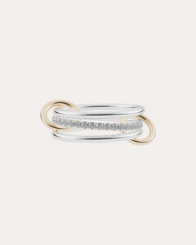 Spinelli Kilcollin Women's Sonny 18k Gold Sterling Silver And Diamond Linked Rings