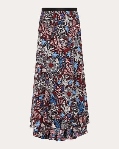 Diane Von Furstenberg Women's Debra Midi Skirt Polyester In Multicolor