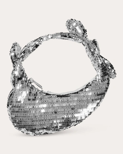 Stine Goya Women's Julius Sequin Hobo Bag In Silver