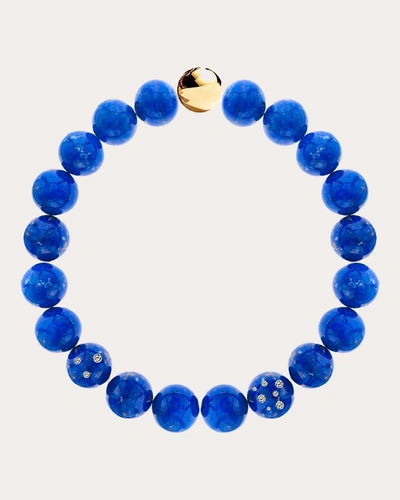 Casa Castro Women's Retro Lapis Lazuli & Diamond Beaded Necklace In Blue