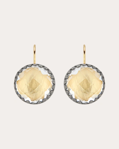 Larkspur & Hawk Women's Sancerre Foil Olivia Button Earrings In Neutrals