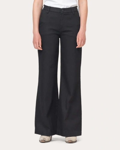 Tomorrow Women's Kersee French Wide-leg Jeans In Black