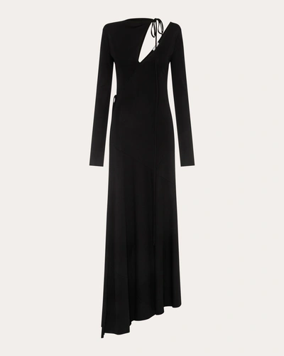 Studio Amelia Women's Vamp Slashed Midi Dress In Black