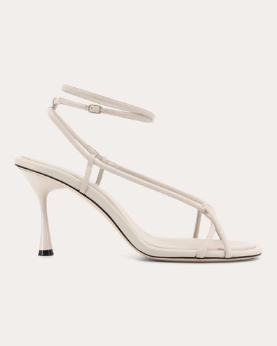 Studio Amelia Women's Leather Vine Tubular 90 Heel In White