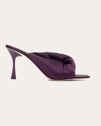 Studio Amelia Women's Satin Croissant 90 Heel In Purple