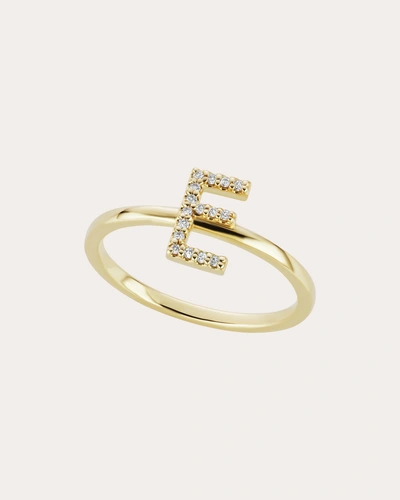 The Gild Women's Diamond Initial Ring 14k Gold