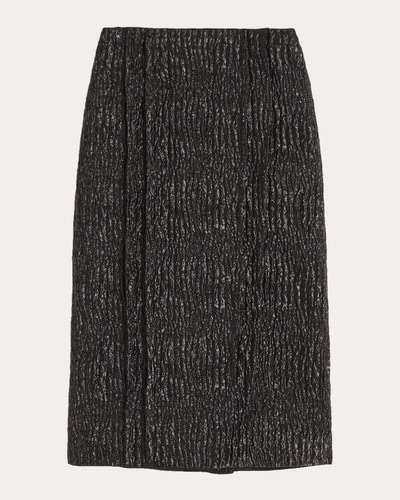 Simone Rocha Women's Crushed Cloque Pencil Skirt In Black